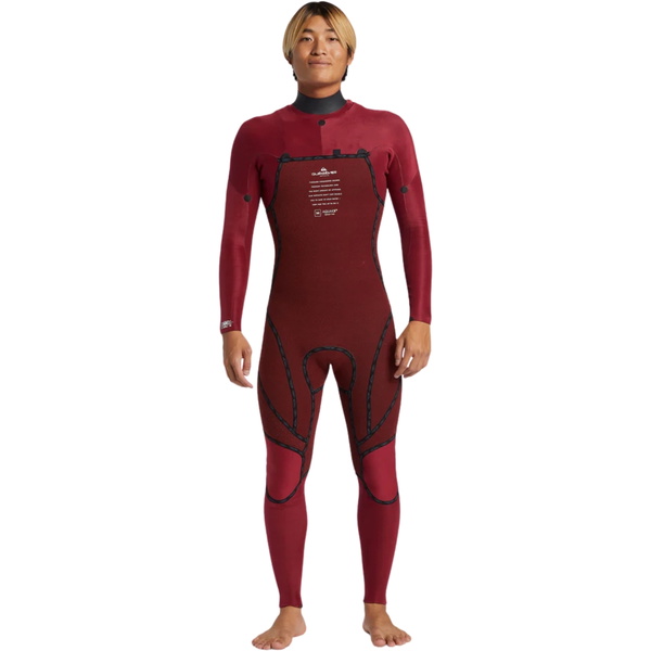 2026 Quiksilver Hommes Mercury 4/3mm Chest Zip Combinaison Néoprène AQYW103116 - Olympian Blue